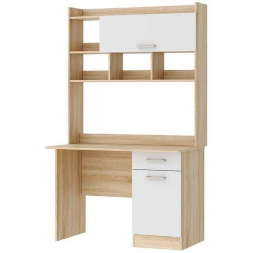 Стол ПКС-2, Сонома-Белый глянец